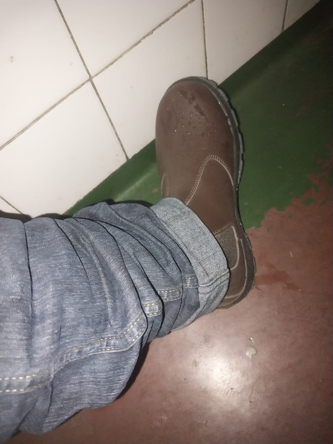 Customer photo review of Grittgear Mangano S1 Leather Safety Boot - Chocolate