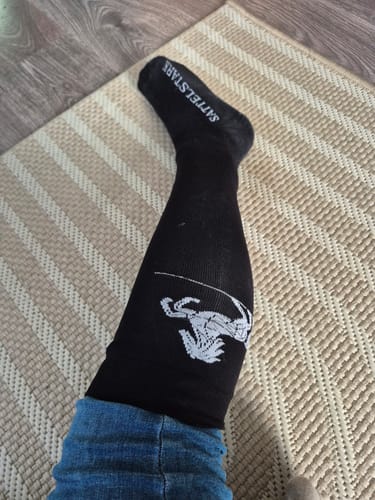 Nina in den Turniersocken