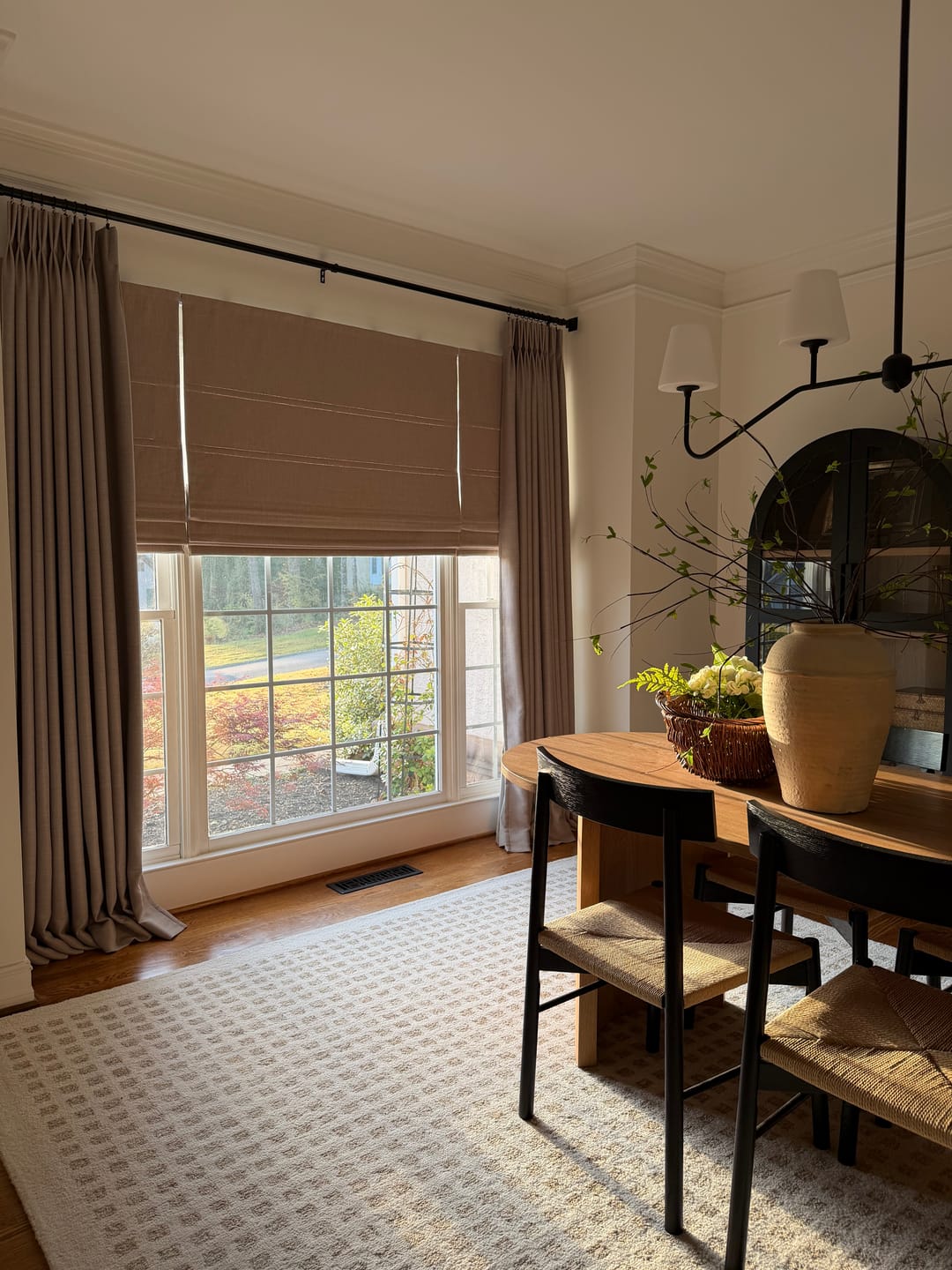 Customer photo review of Zoe 100% Blackout Linen Look Custom Curtain