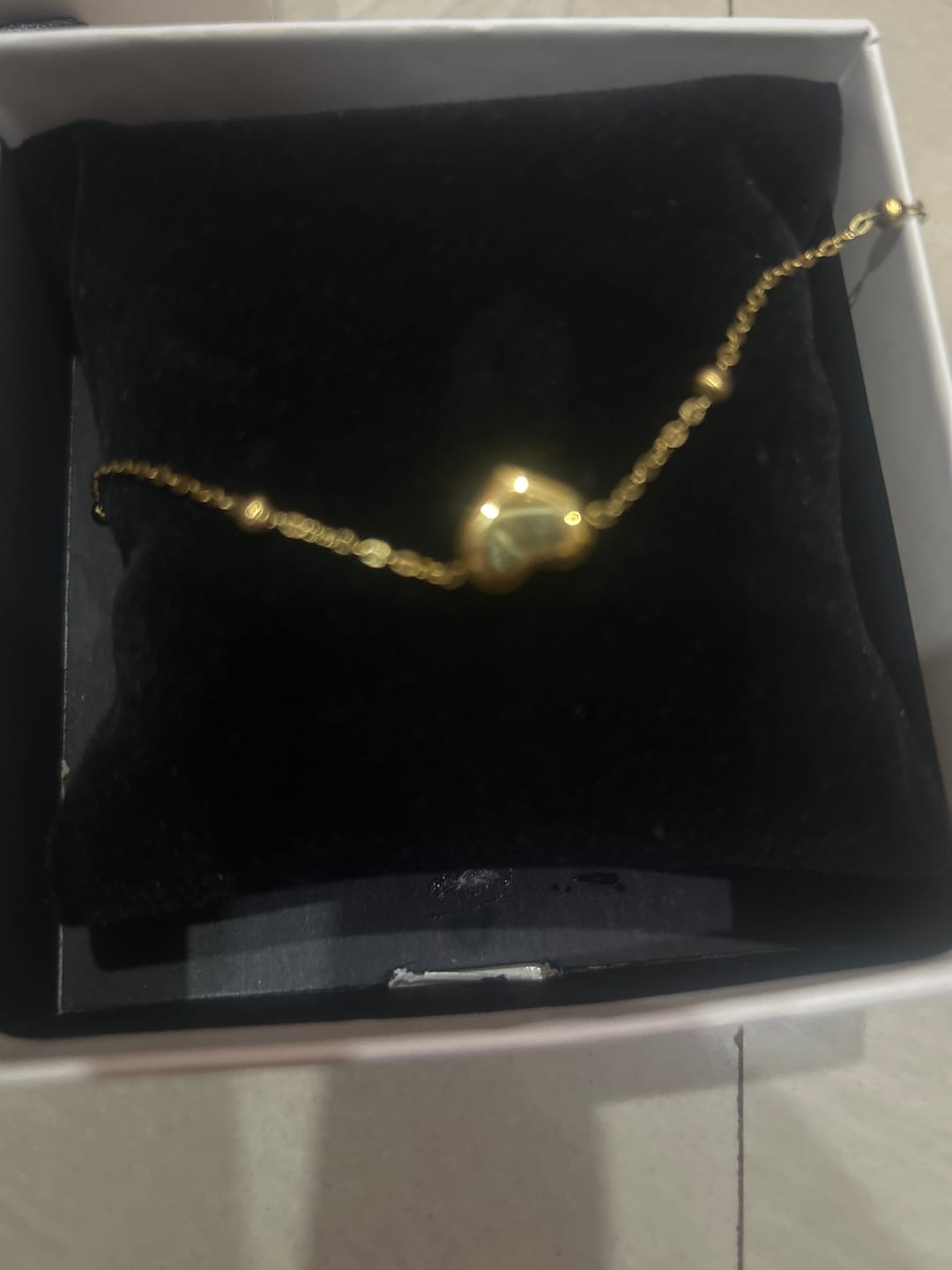 Customer photo review of Heart Charm Bracelet