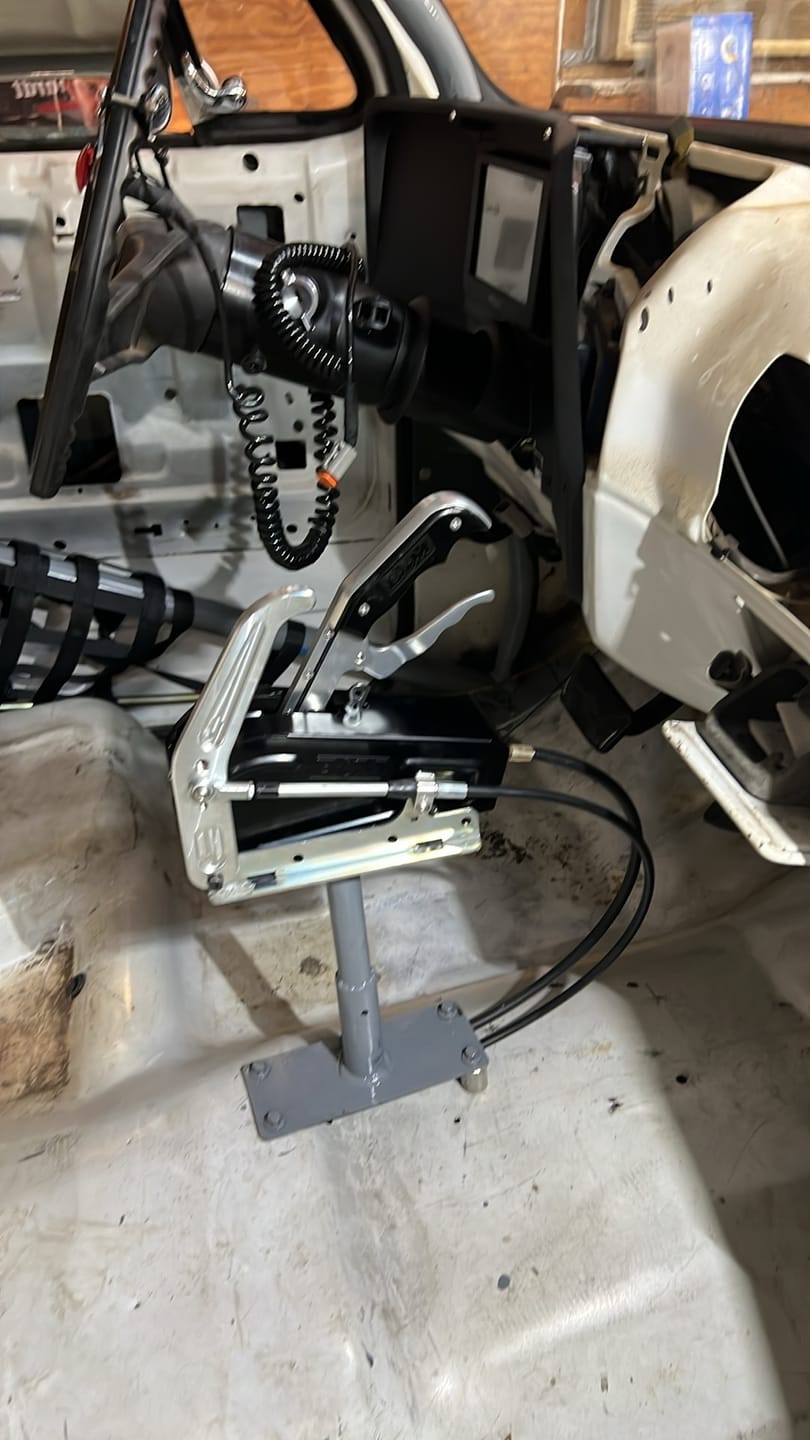 Customer photo review of Motion Raceworks Billet Parachute Handle Release Lever & Cable Mount Kit