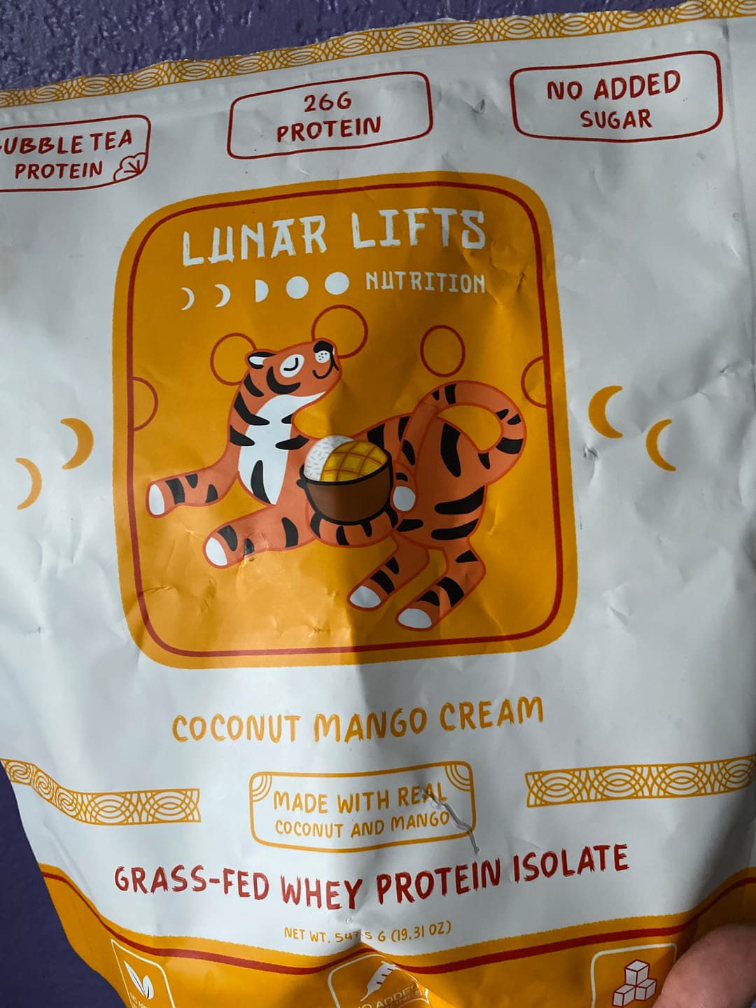 Customer photo review of Coconut Mango Cream Whey Protein
