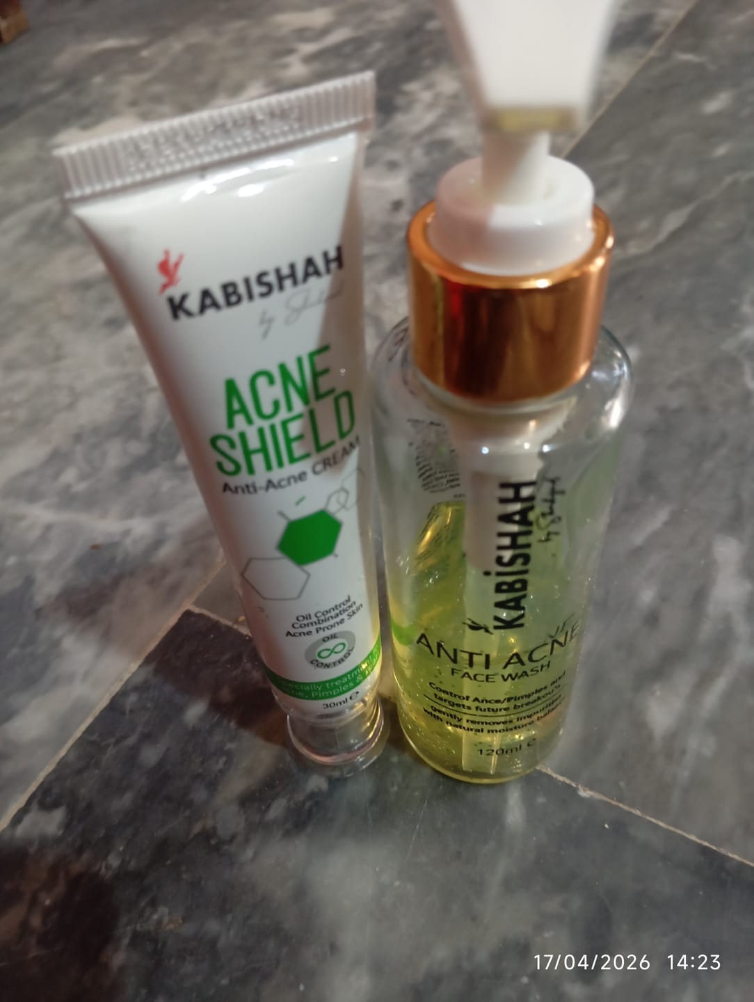 Customer photo review of Anti Acne Bundle