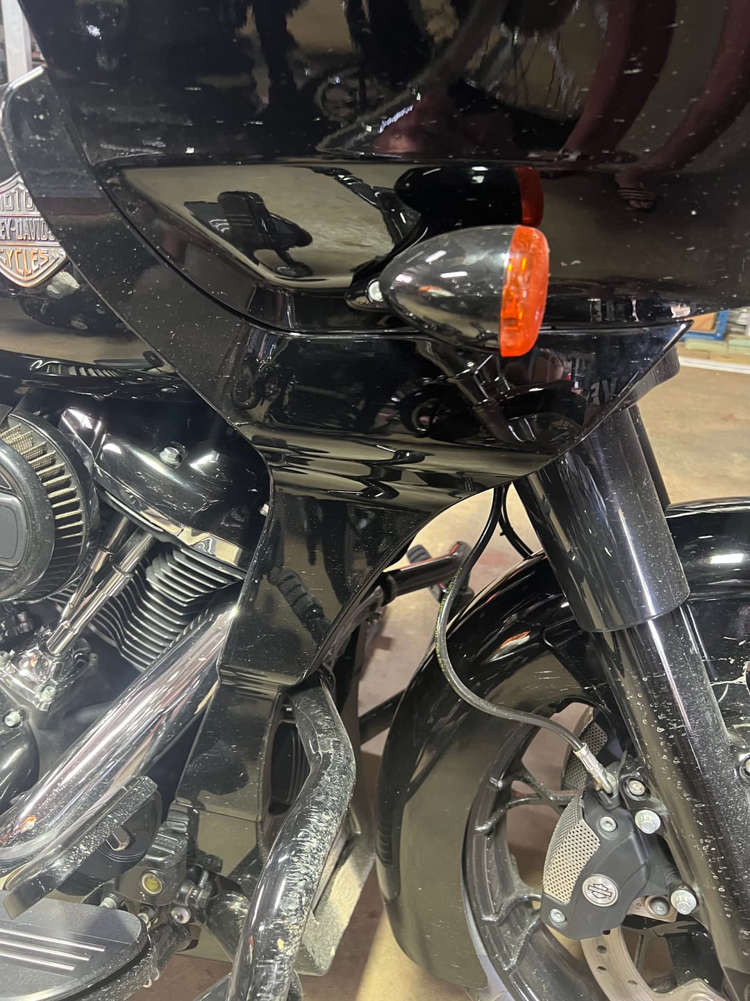 Customer photo review of Road Glide Fairing Spoiler: Perfect Color-Matched Upgrade for 2017-2023 Models