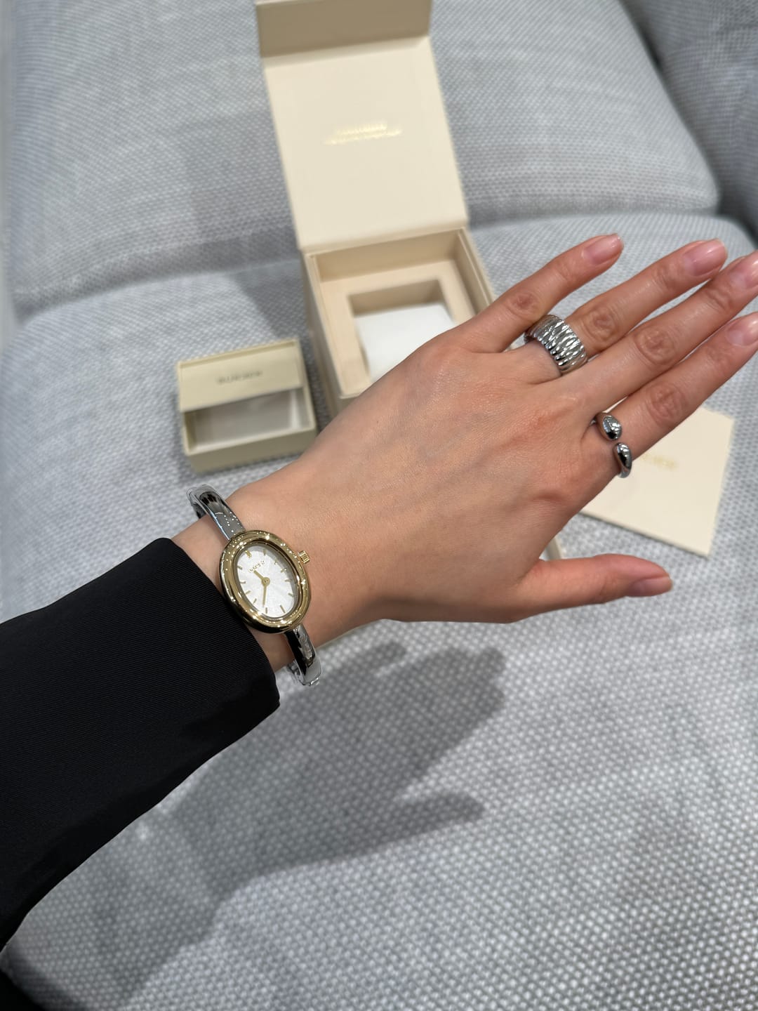 Customer photo review of Diana Gold Silver