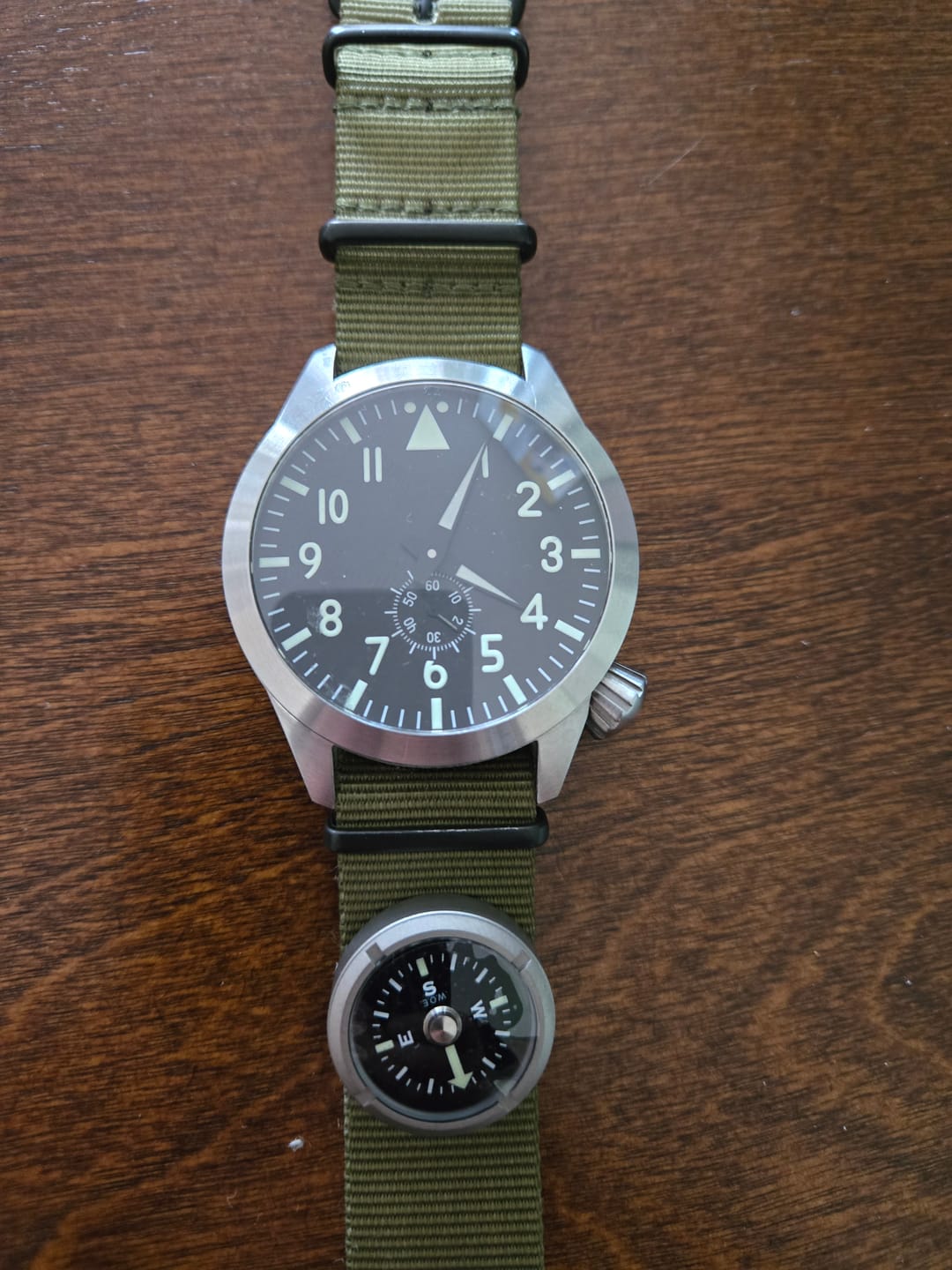 Customer photo review of W.O.E. Submersible Wrist Compass 2.0