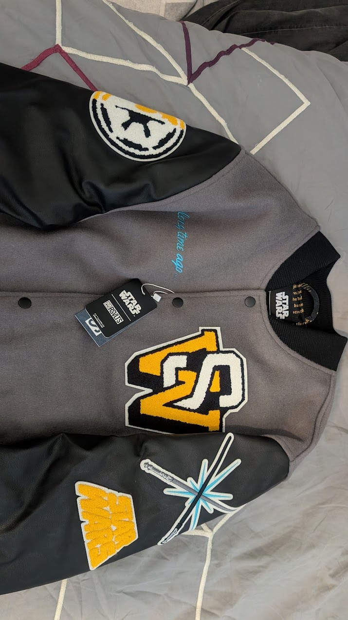 Customer photo review of Star Wars™ "A Long Time Ago...." – Limited-Edition Varsity Jacket