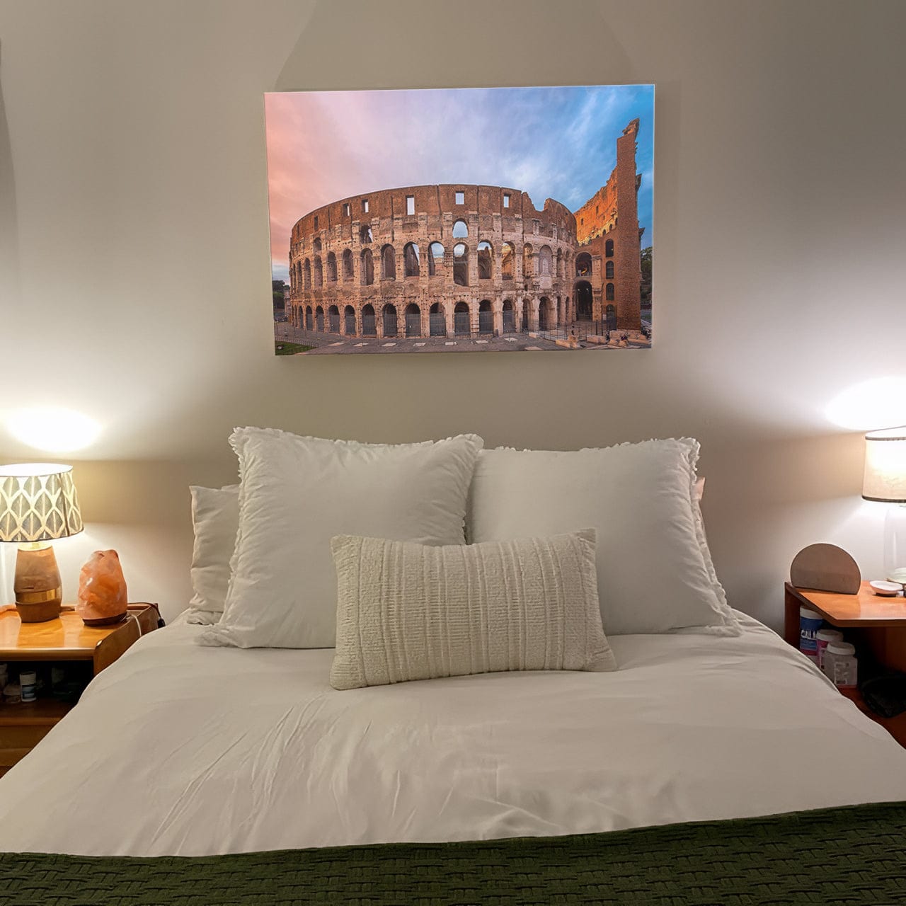Customer photo review of Colosseum Rome Italy, Stadium Canvas, Sport Art, Gift for him, Man Cave Decor, Art Print, Canvas Print Wall Art