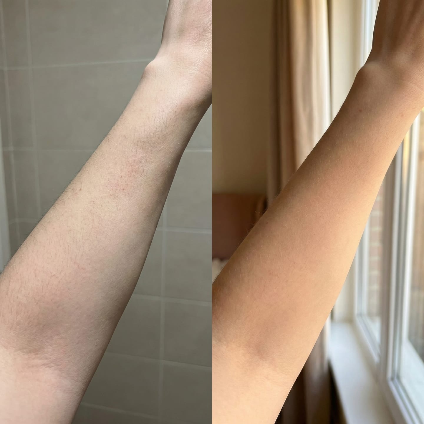 Customer photo review of Glow Tanning Gummies