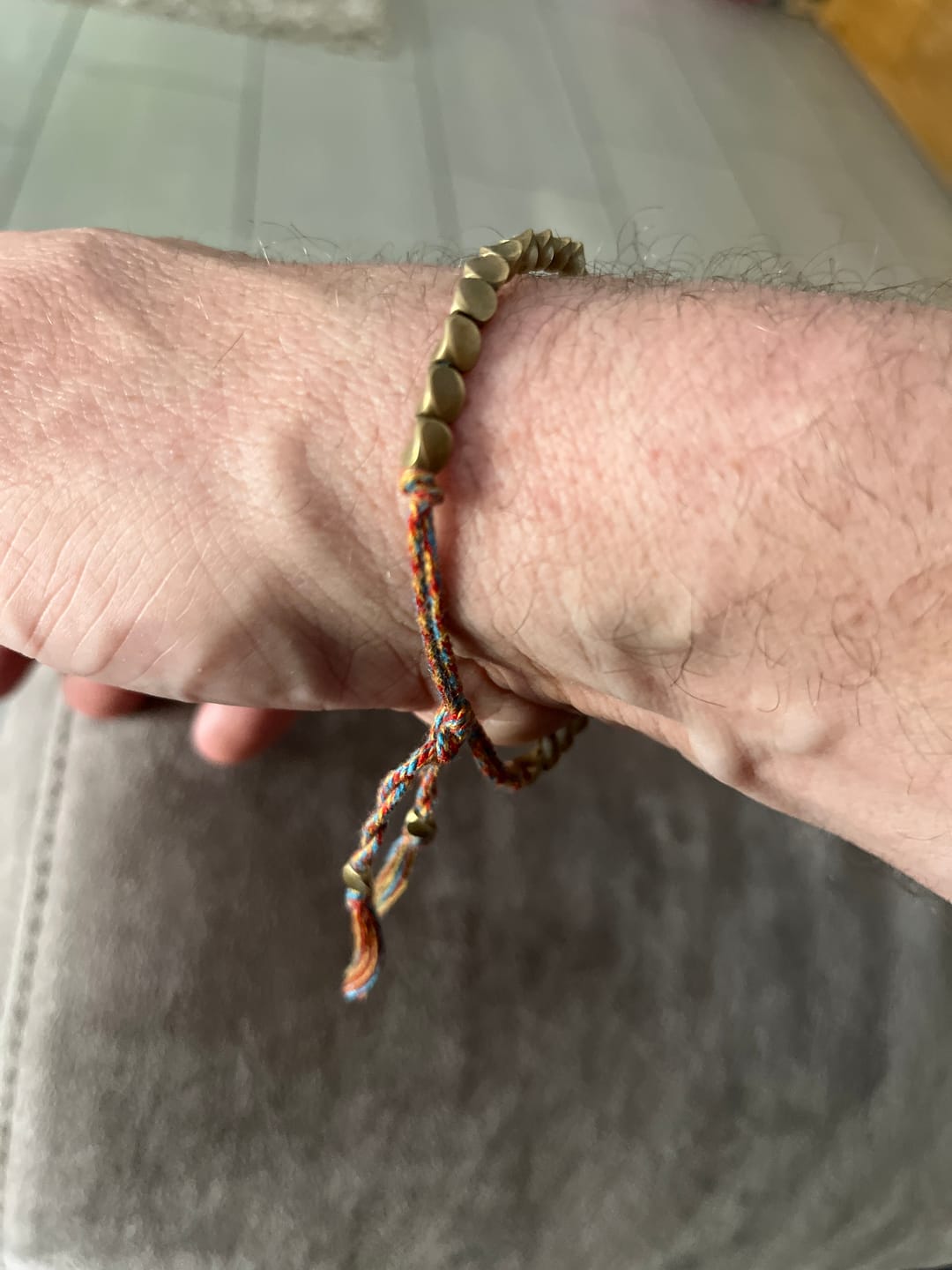 Customer photo review of Tibetisches Kupfer Glücksarmband