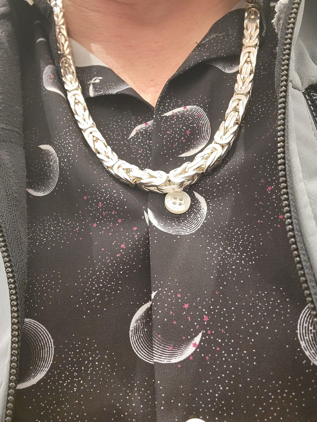 Customer photo review of Kejsarlänk Halsband 8mm - 925 Silver