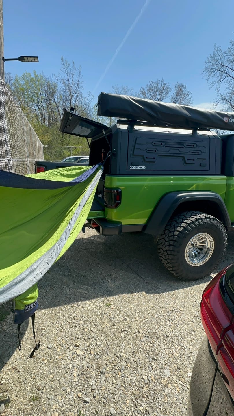 Customer photo review of OPENROAD Truck Cap Storage Box