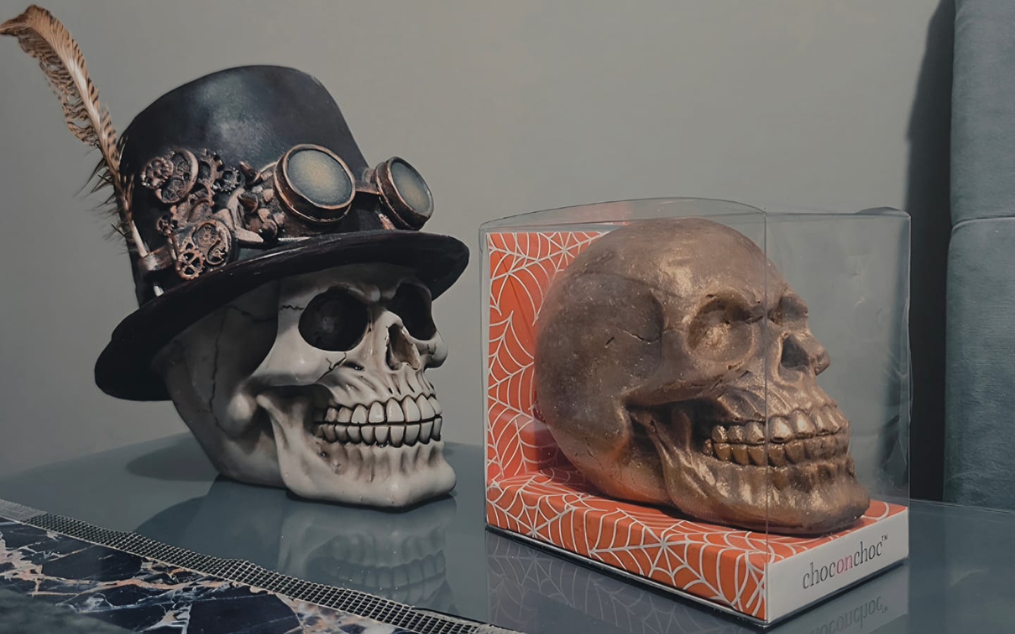 Customer photo review of Giant Chocolate Skull
