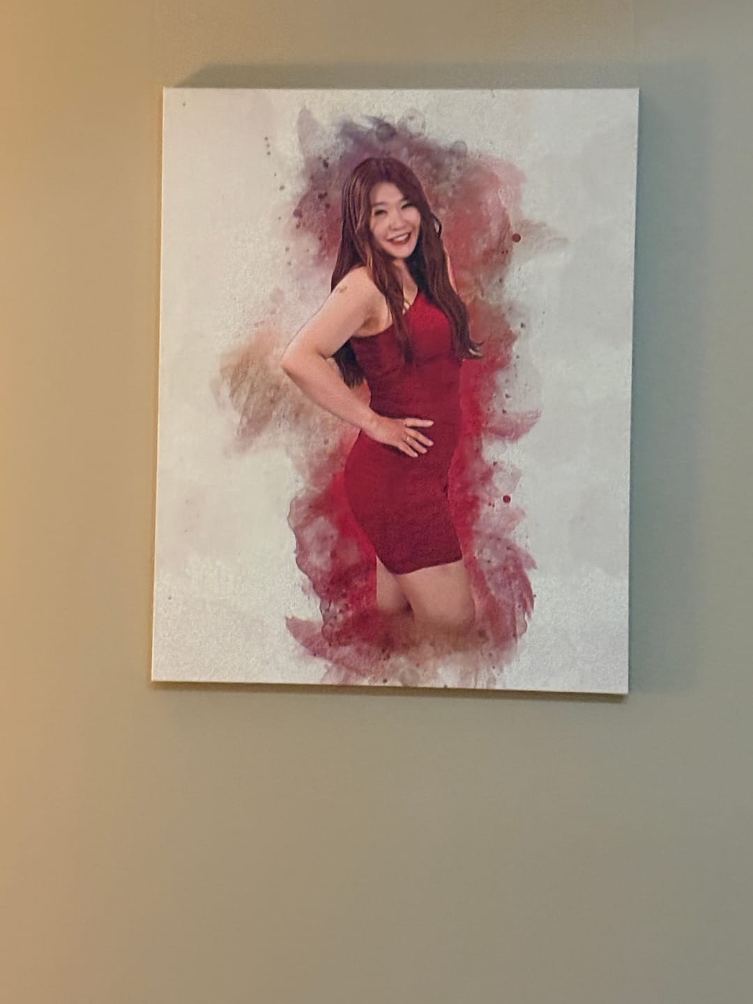 Customer photo review of Personalized photo Painting
