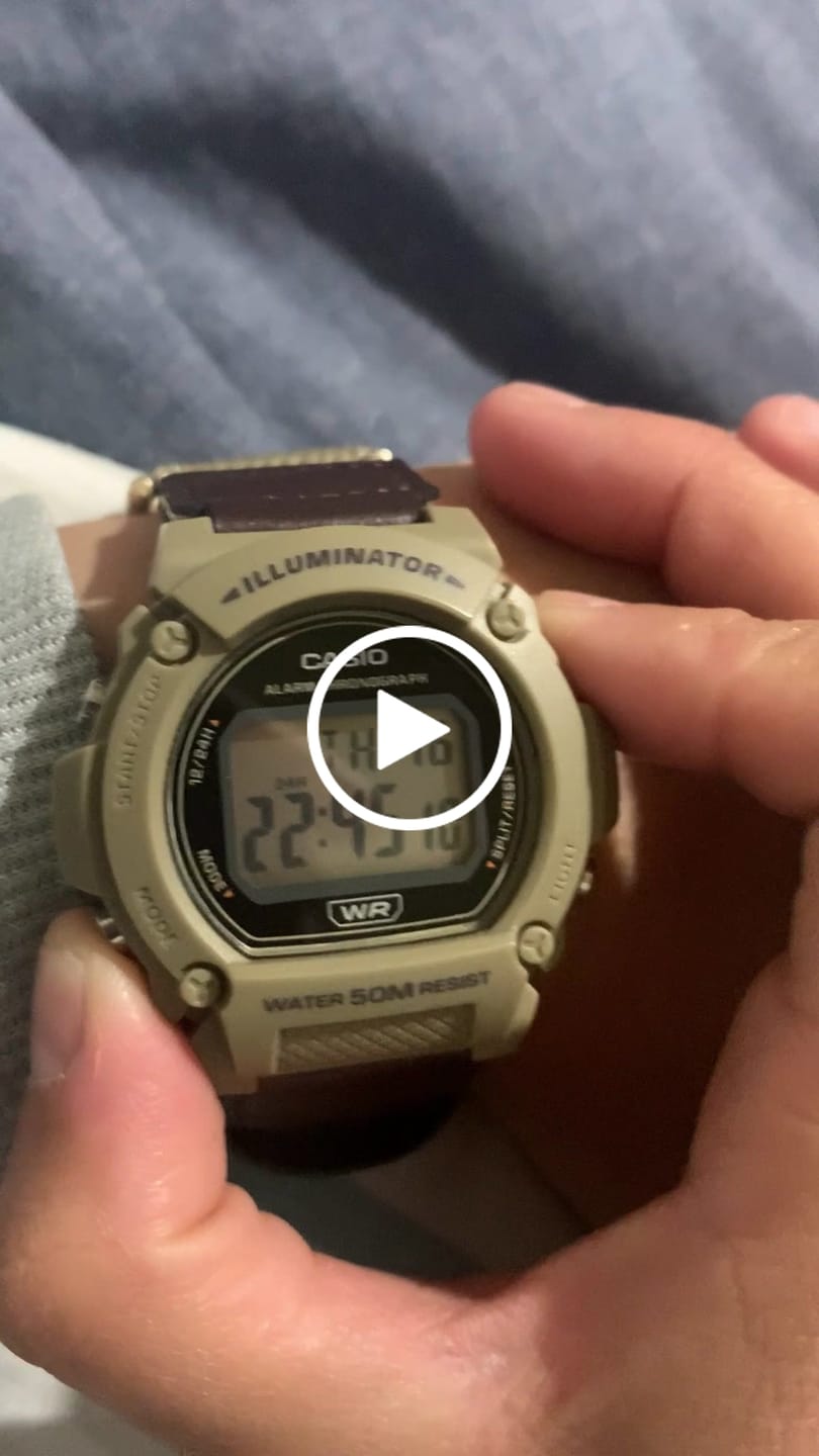 Customer video review of Reloj Casio Vintage W-219HB-5AVDF Digital Outdoor Velcro