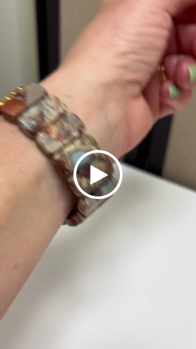 Customer video review of Earth Tibetan Jasper Samsung Galaxy Stretch Watch Strap