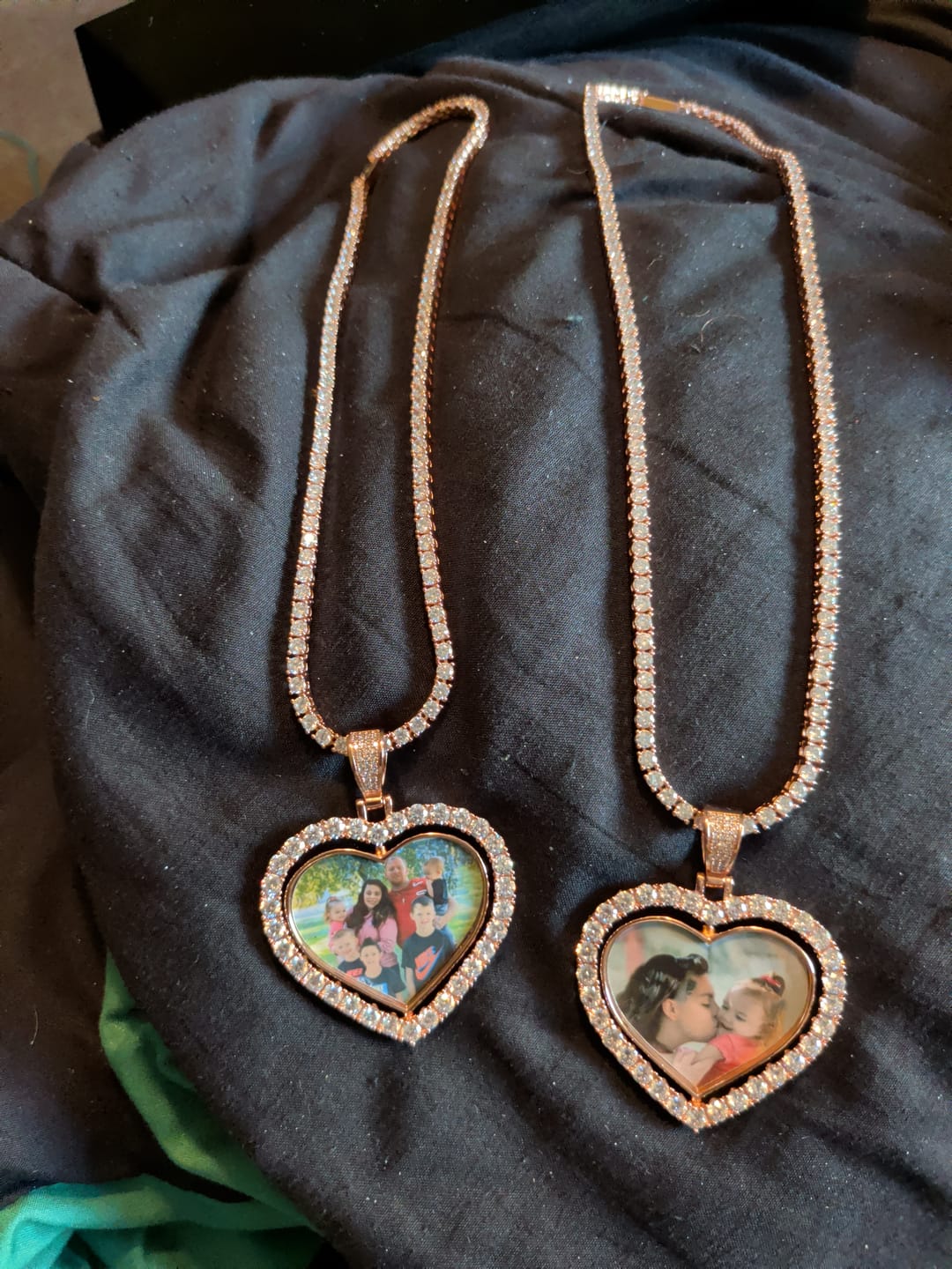 Customer photo review of Custom Image Wings Pendant