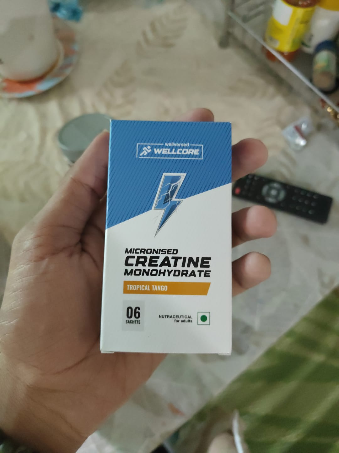 Customer photo review of Wellcore - Pure Micronised Creatine Monohydrate | Tropical Tango (6 Sachets)