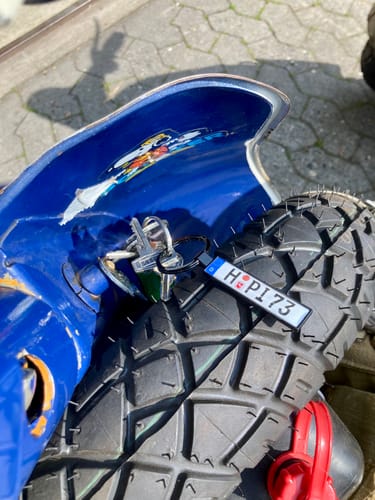 Customer photo review of Kennzeichen Schlüsselanhänger Mini Nummernschild Metall