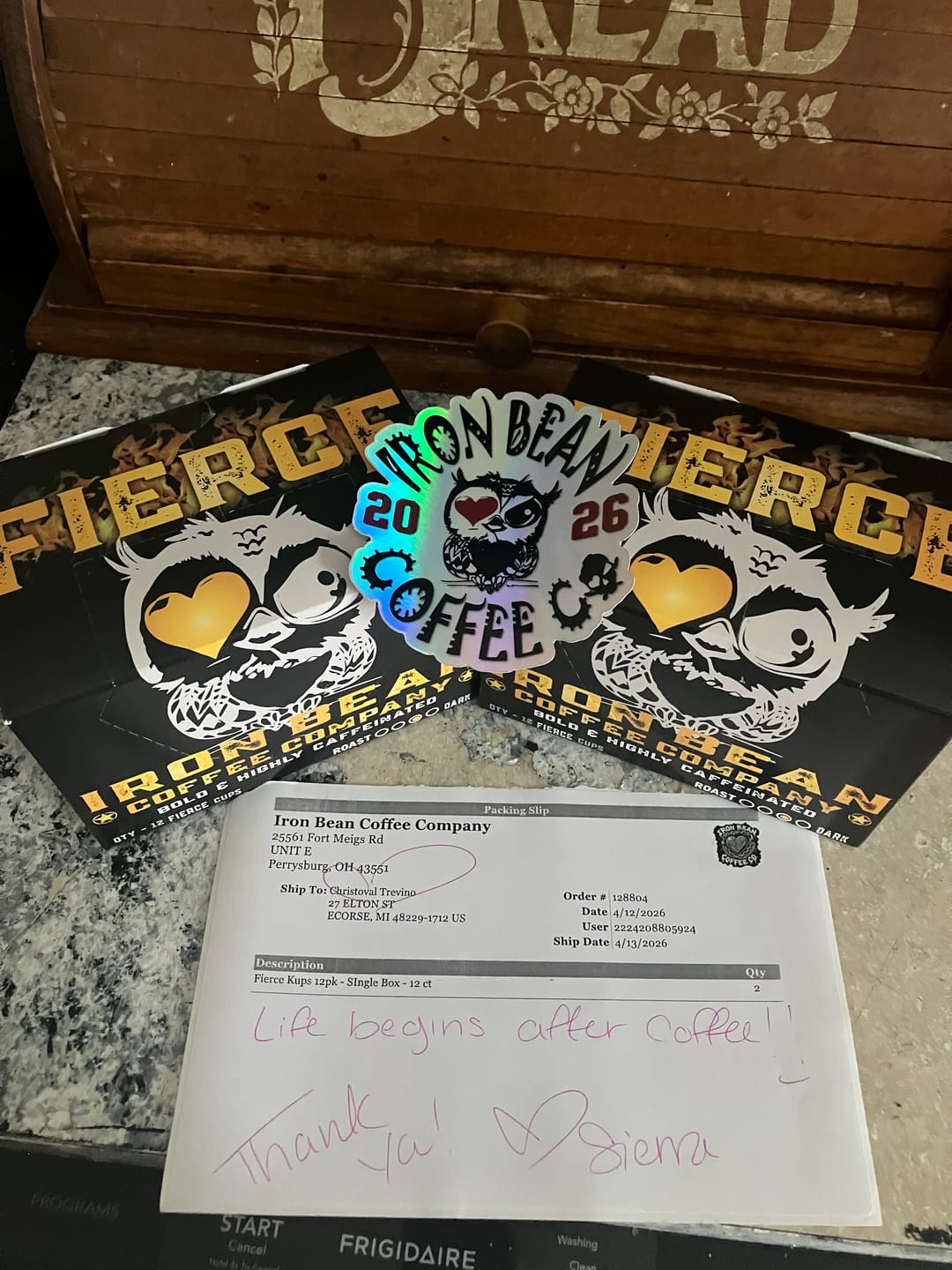 Customer photo review of Fierce Kups 12pk