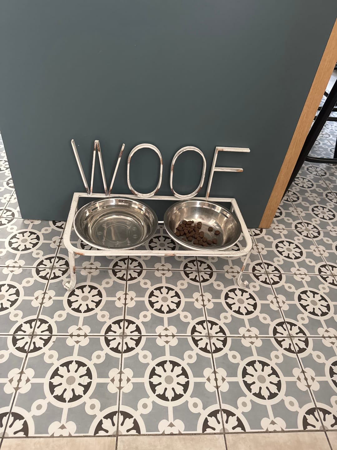 Customer photo review of Ciotole In Acciaio Inox Con Supporto In Ferro Per Cani, Facili Da Pulire