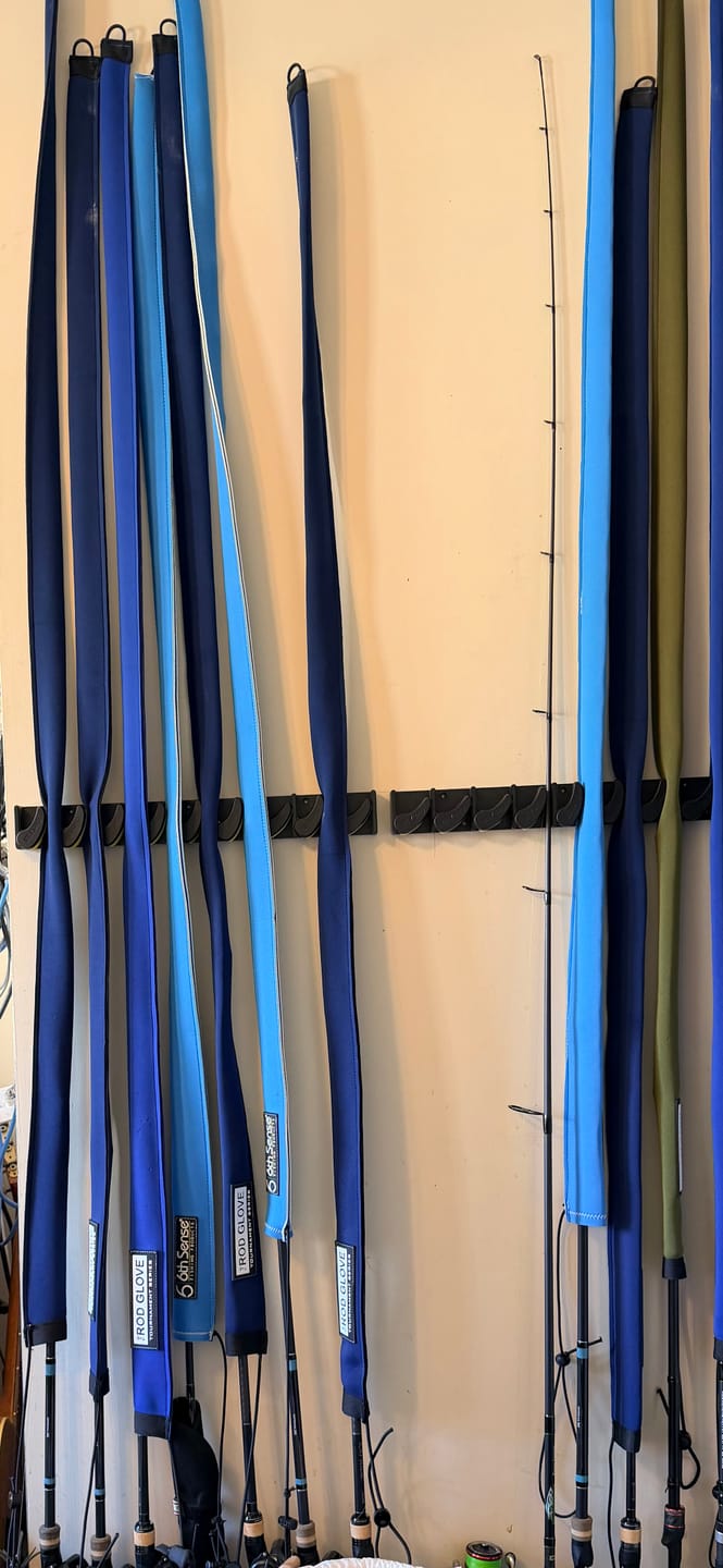 Customer photo review of Beyond Fishing GripLock Vertical Fishing Rod Rack