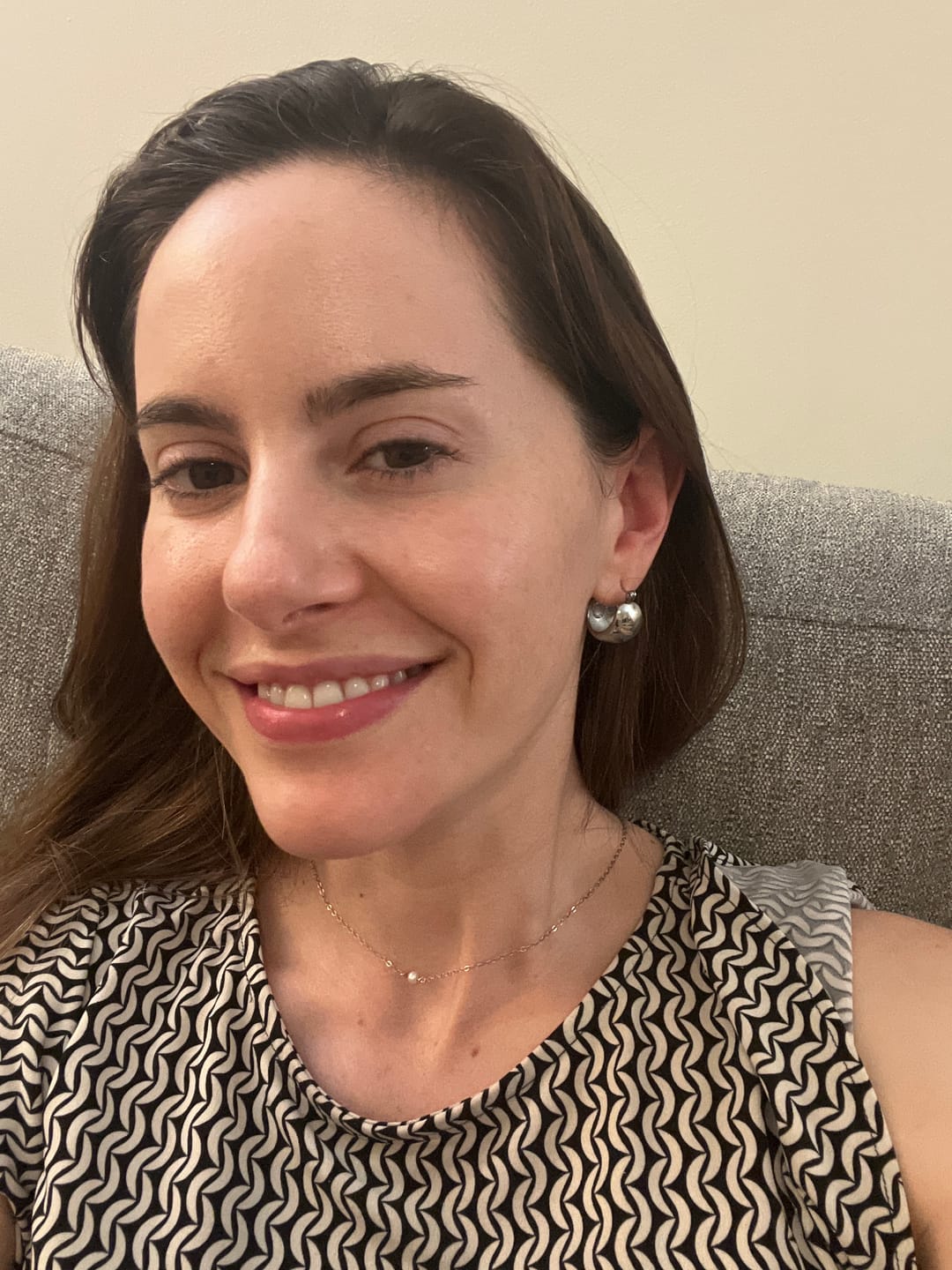 Customer photo review of Tara Silver Chunky Hoop Earrings
