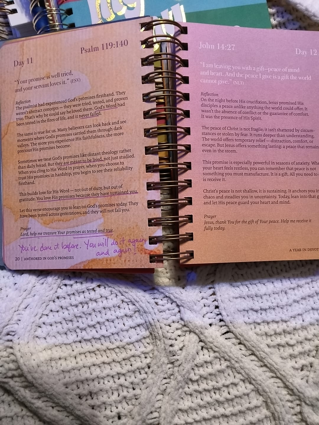 Customer photo review of A Year In Devotion: 365 Days To Draw Near God