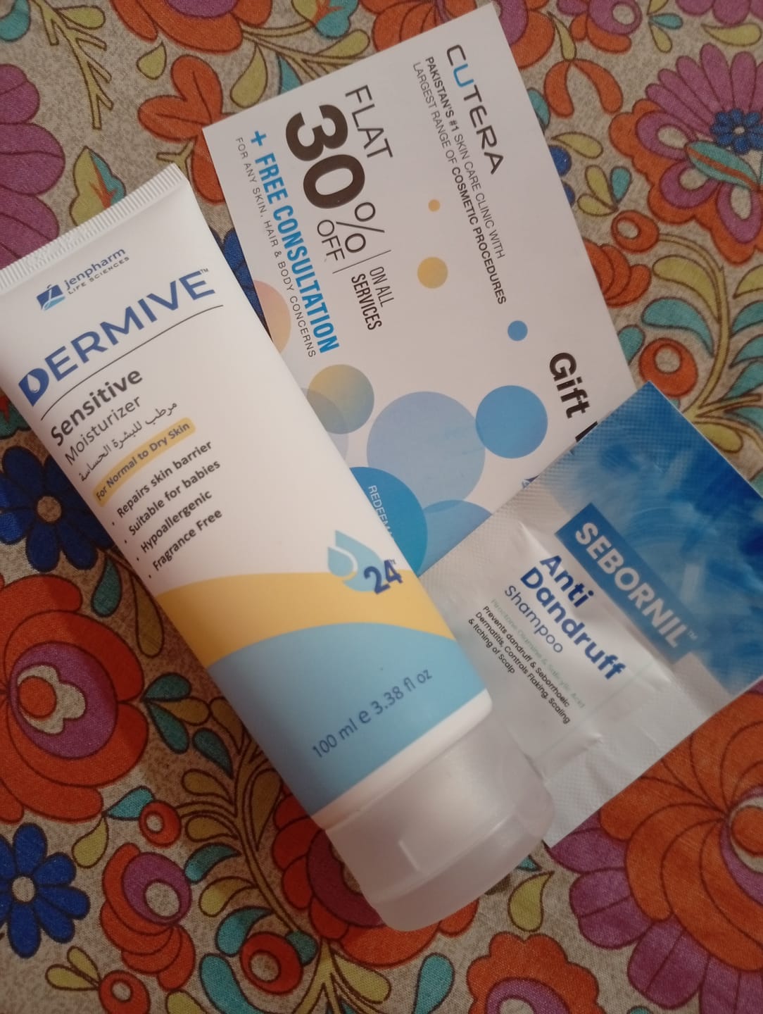 Customer photo review of Dermive Sensitive Moisturizer