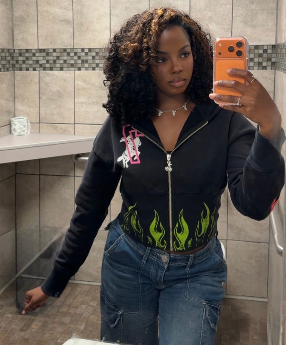 Customer photo review of 5 YEAR CORSET HOODIE