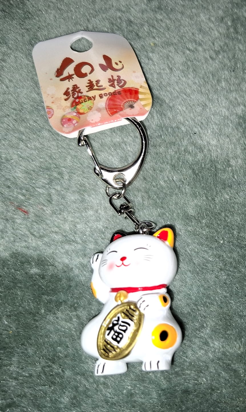 Customer photo review of Nyckelring Maneki Neko Kawaii
