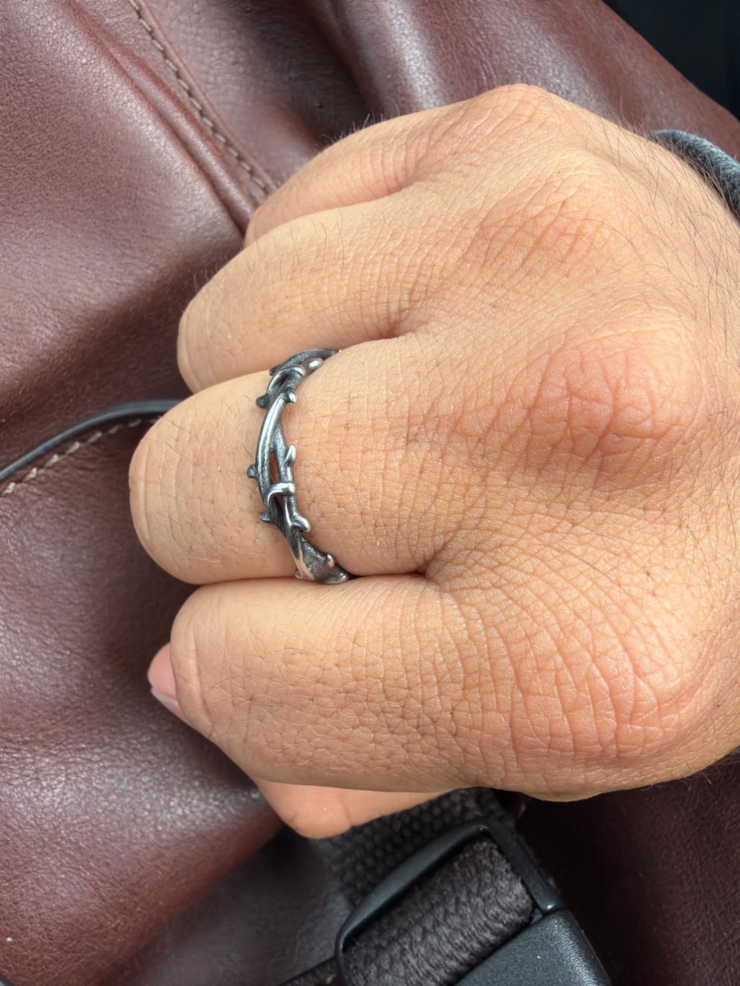 Customer photo review of Crown of Thorns Ring - RG208
