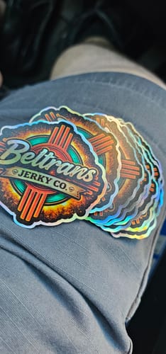 Customer photo review of 100 2.5" Custom Holographic Stickers