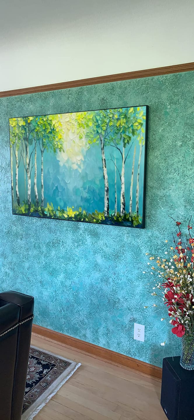 Customer photo review of Tree Textured Painting Canvas #TP006