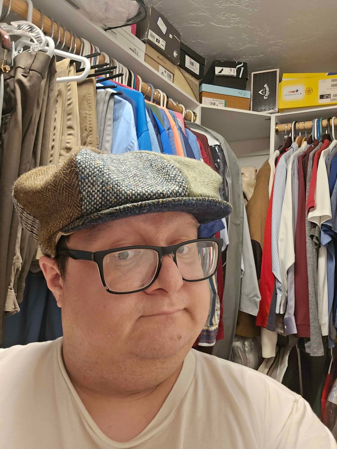 Customer photo review of Eight Piece Cap Patchwork Tweed