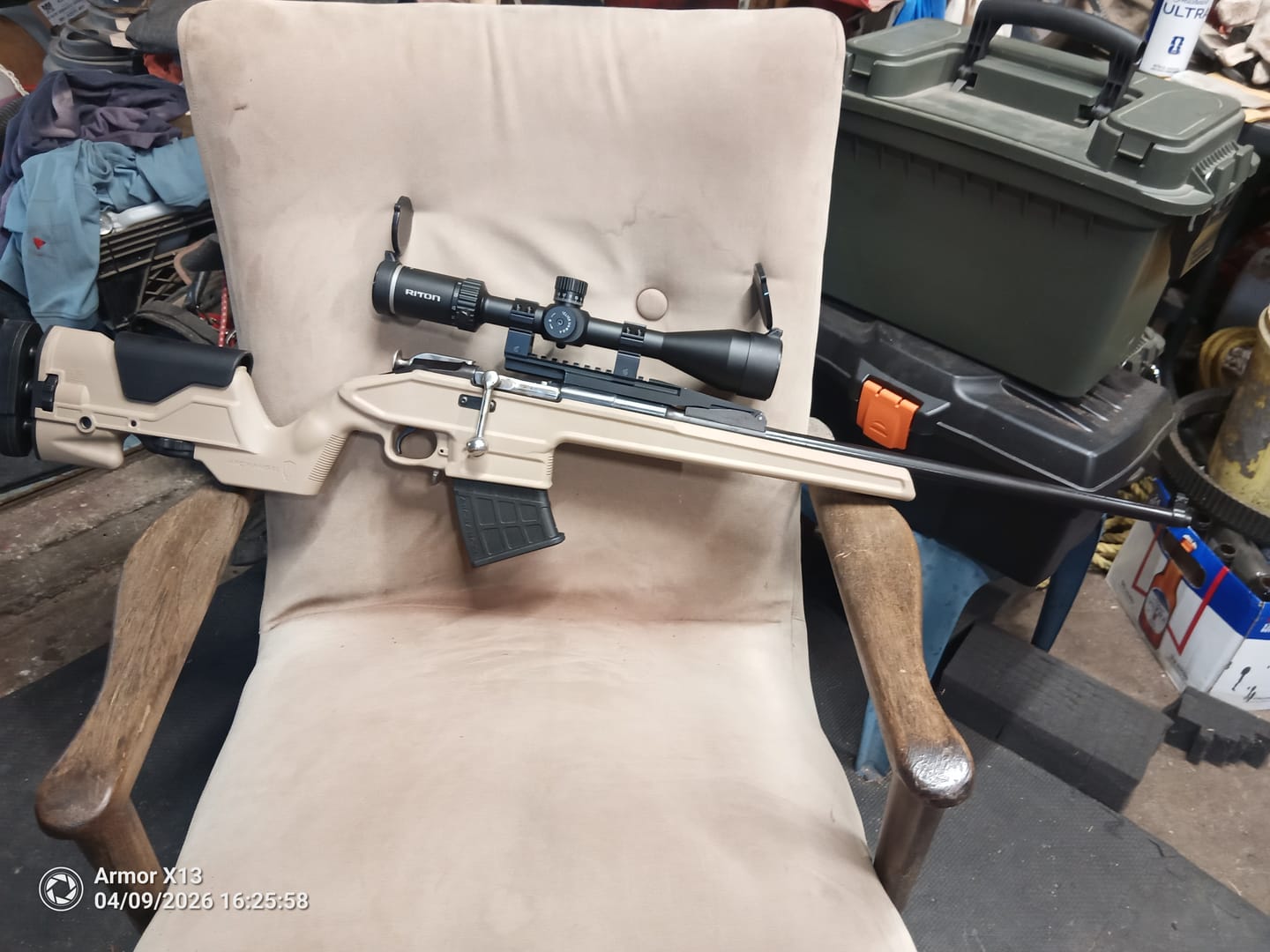 Customer photo review of Mosin Nagant thread on bent bolt handle - no welding required