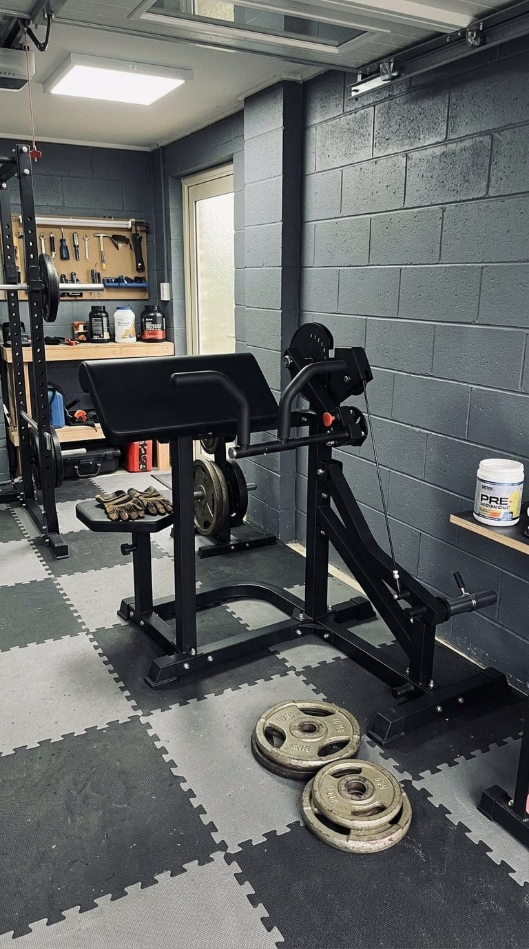 Customer photo review of Plate Loaded Bicep & Tricep Machine