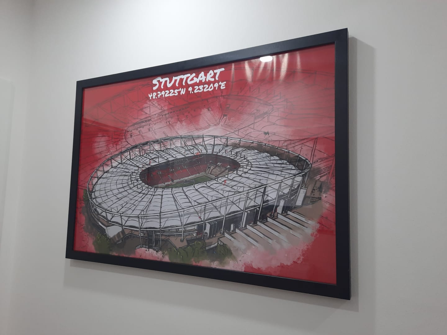 Customer photo review of Stadion Poster Stuttgart Art Print