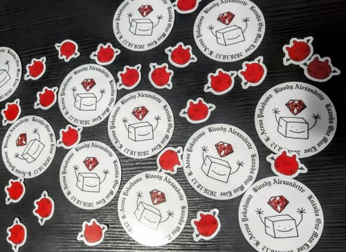Customer photo review of Circle Stickers