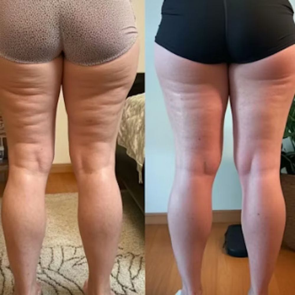 Customer photo review of Cellugone 3.0: Glättet Cellulite und strafft Bauch, Beine & Po für zuhause