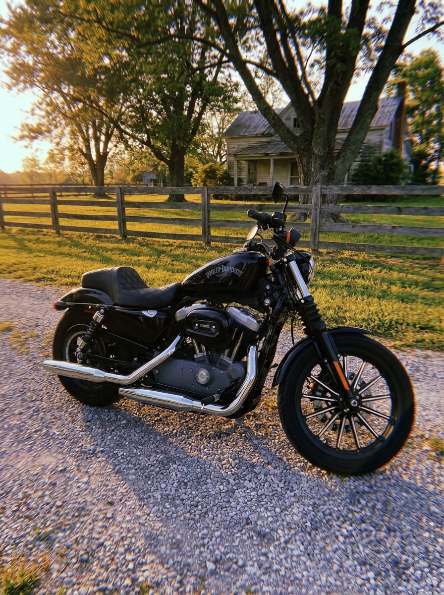 Customer photo review of Iron Born Diamond Stitch 2-Up Seat For Harley Sportster 1200 Nightster XL1200N Black