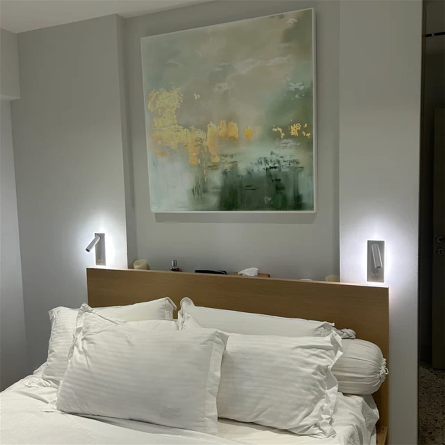 Customer photo review of Abstract Canvas Wall Art #AP284