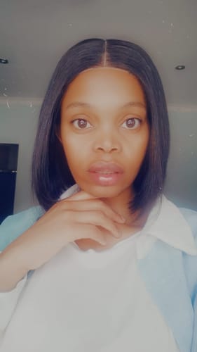 Customer photo review of Mabontle 10 inch 5x5 Vietnamese SDD Bone Straight Wig