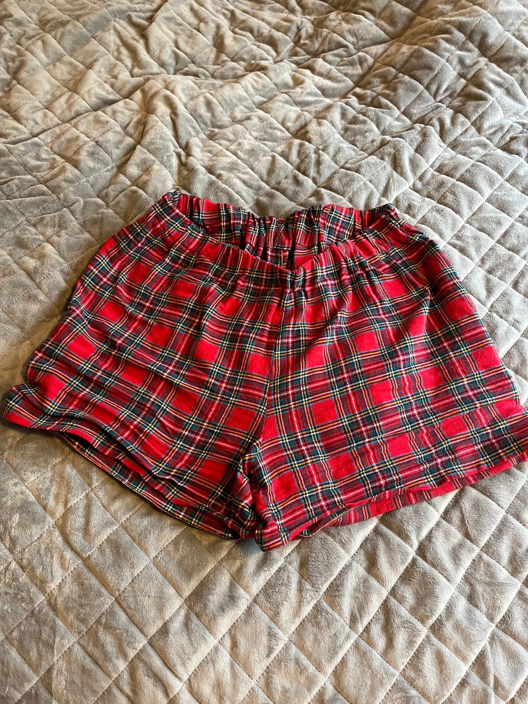 Customer photo review of Red Tartan Brushed Cotton Fabric
