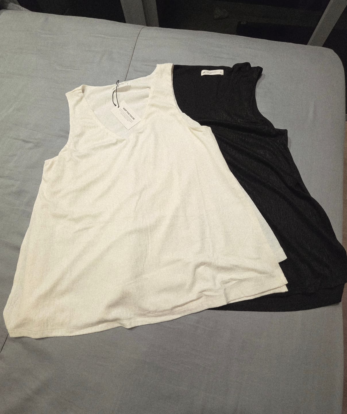 Customer photo review of Chiffon Sleeveless V-Neck Top