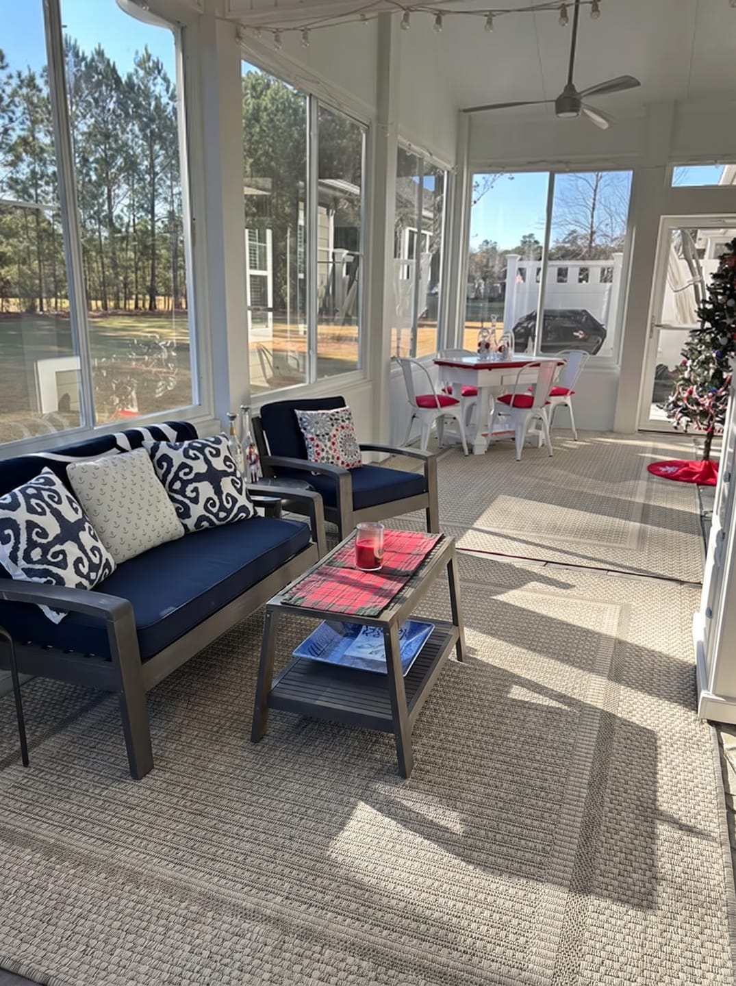 Customer photo review of Willow Lane Indoor/Outdoor Rug - Gray