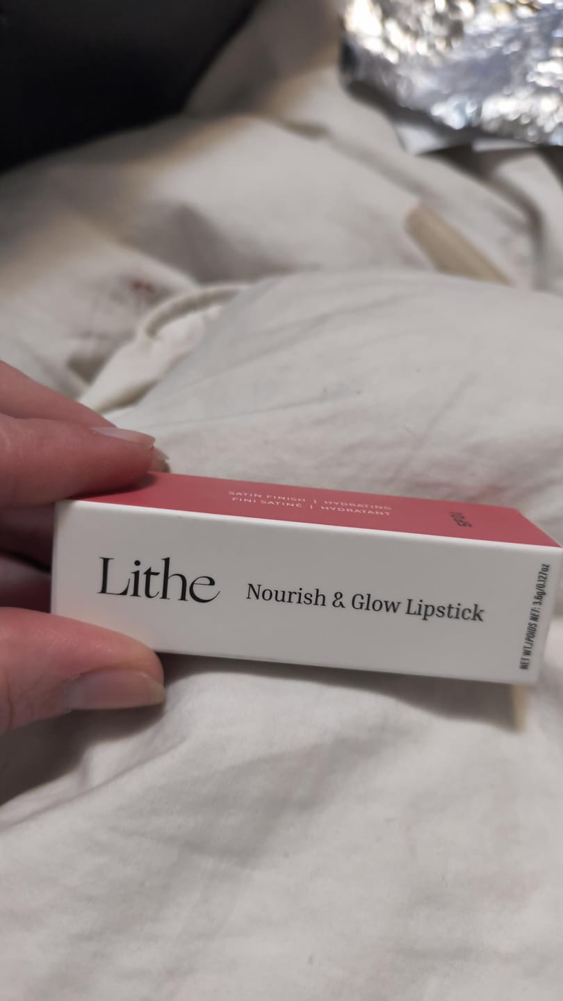 Customer photo review of Nourish & Glow Lipsticks