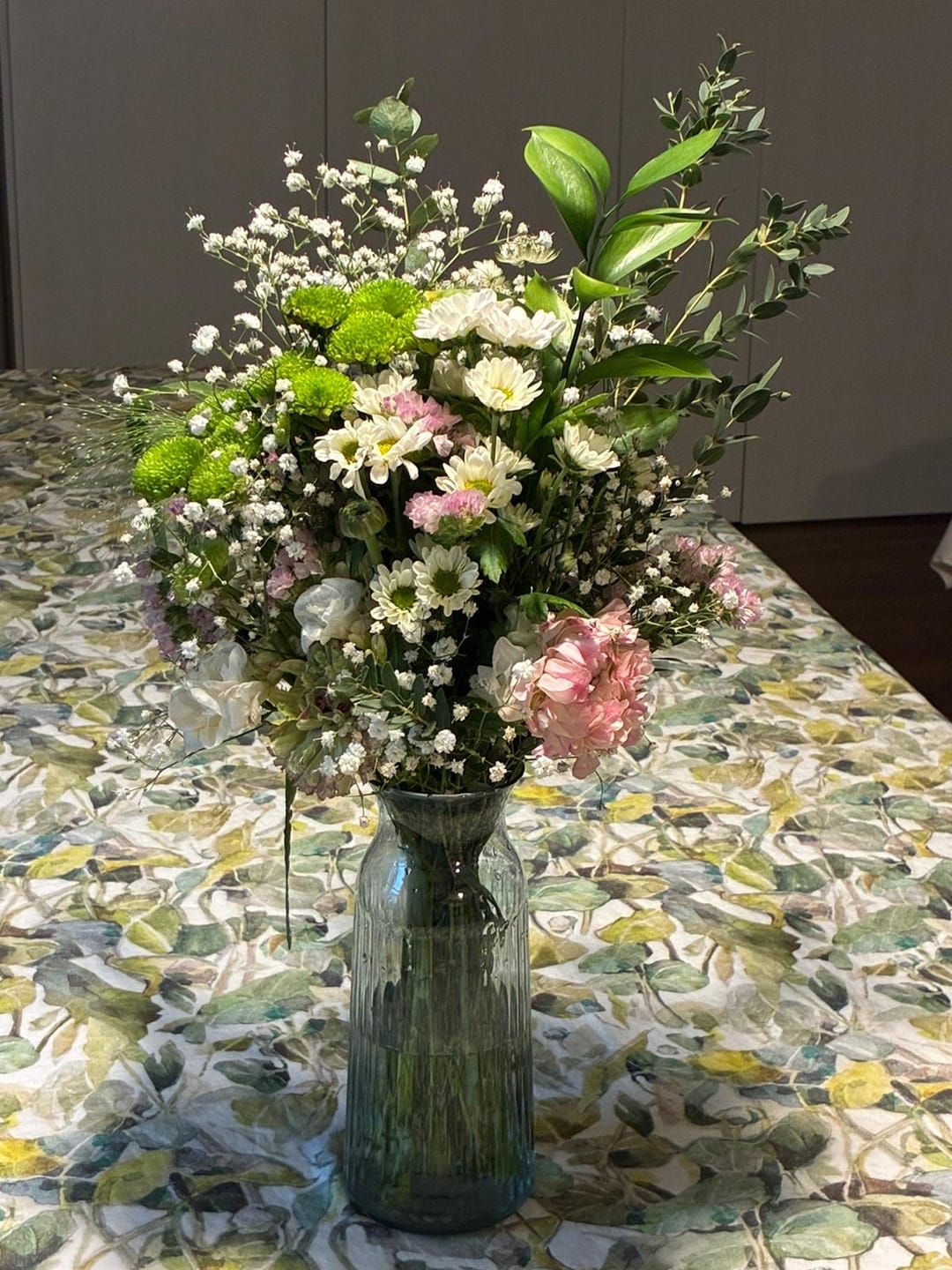 Customer photo review of LIMITED EDITION Lotus Linen Tablecloth