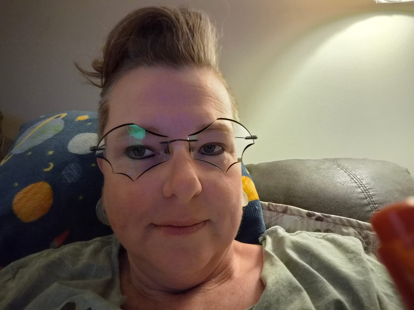 Customer photo review of Batty Eyeglasses