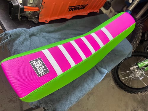 Customer photo review of Custom Seat Cover: 2017 Kawasaki KLX140R F/L/G